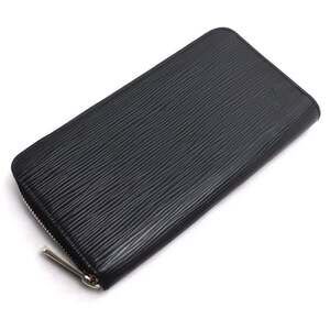 LOUIS VUITTON Zippy Wallet, Long Wallet with Round Zipper, Epi Leather, Black...